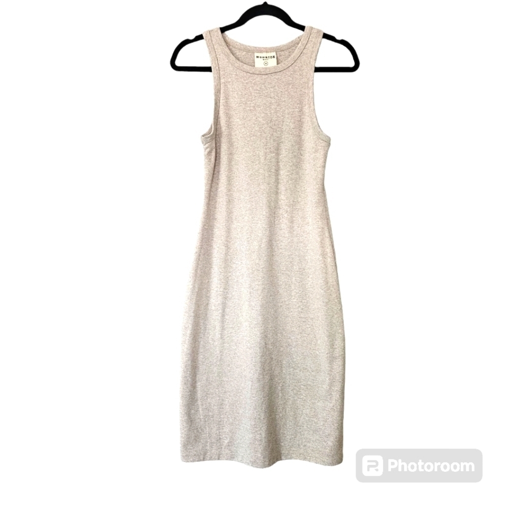 Mohnton hersey fit bodycon oatmeal dress size M